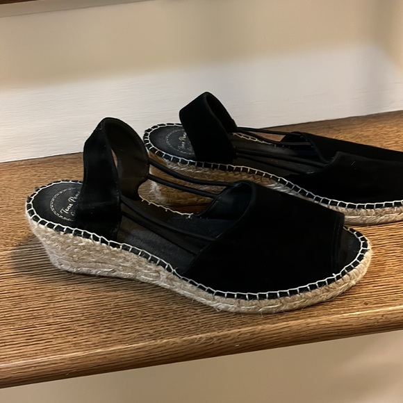 Black Suede Wedge - Picture 4 of 6